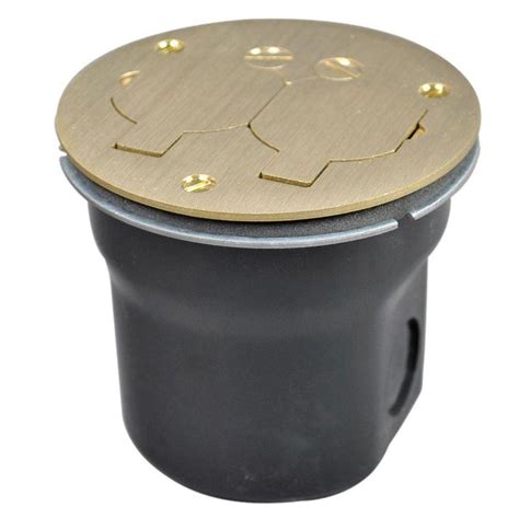 round electrical floor box|recessed floor electrical outlet box.